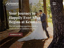 Tablet Screenshot of kenmureweddings.com